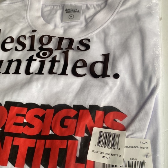 Designs Untitled Los Angeles Print Short-sleeve White“ Movie” tee, Size S, NWT - Picture 4 of 5